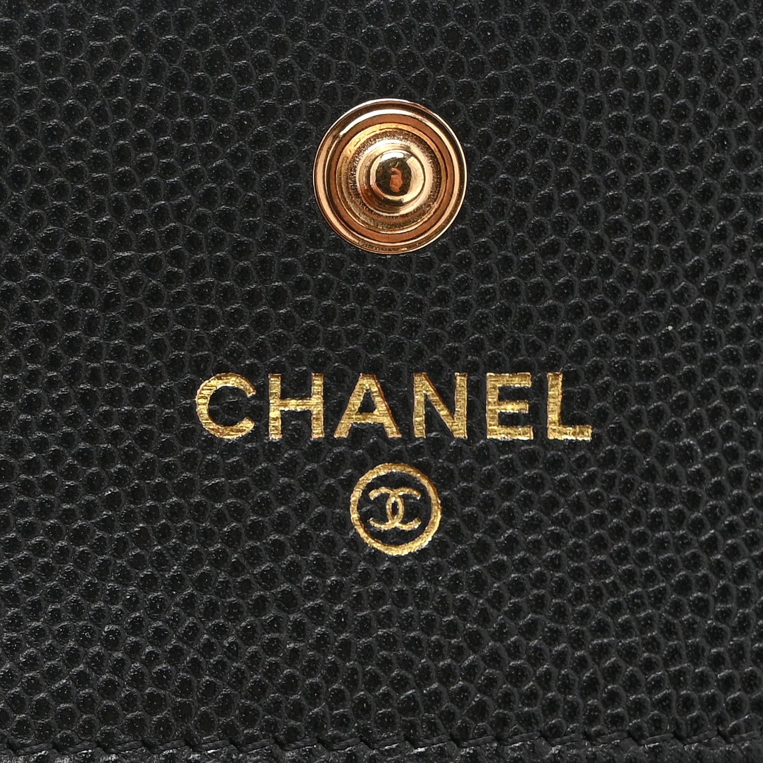 Chanel Caviar Quilted Compact Boy Wallet Black 7 of 11