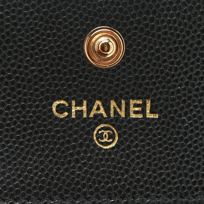 Chanel Caviar Quilted Compact Boy Wallet Black 7 of 11