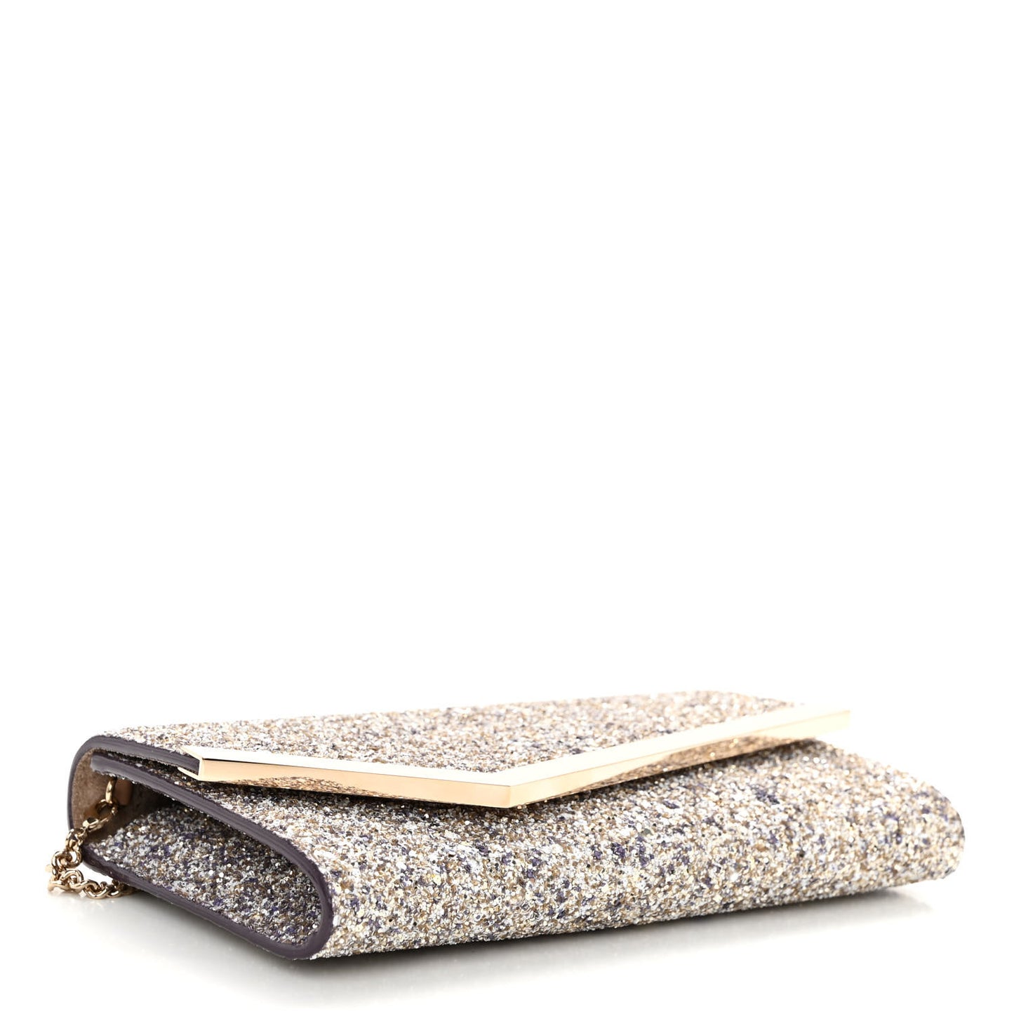 Glitter Emmie Clutch Silver