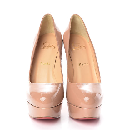 Christian Louboutin Patent Dirditta 130 Pumps 37 Nude 2 of 8