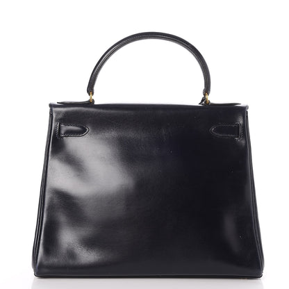 Hermes Box Kelly Retourne 28 Indigo 5 of 38