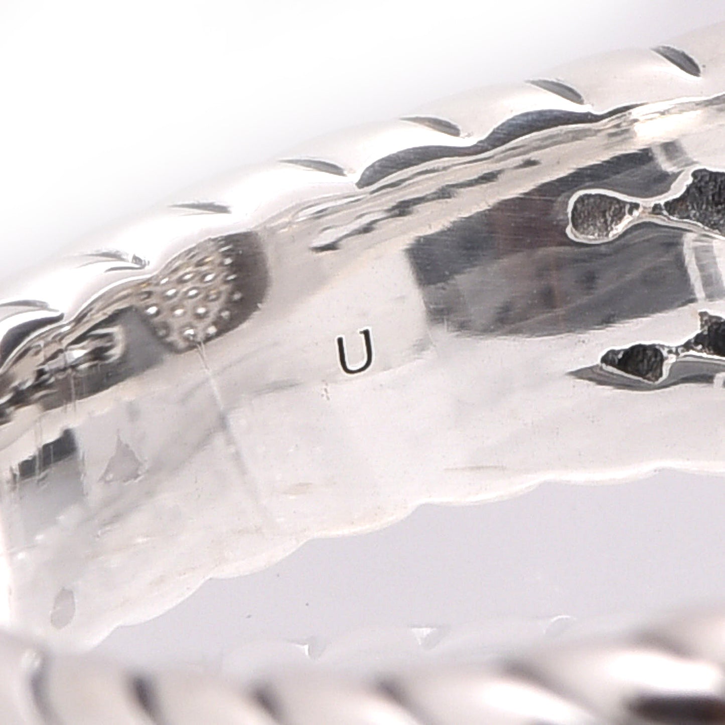 Sterling Silver Diamond 10mm Petite Wheaton Ring 49 4.75