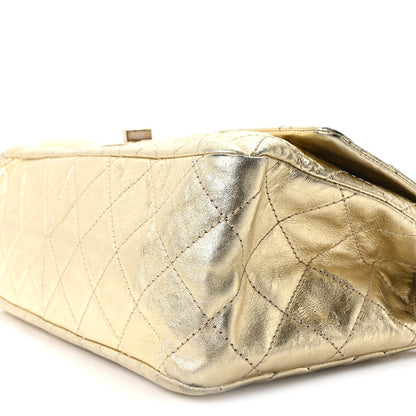 Chanel Metallic Aged Calfskin Quilted 2.55 Reissue 227 Flap Gold 10 of 10