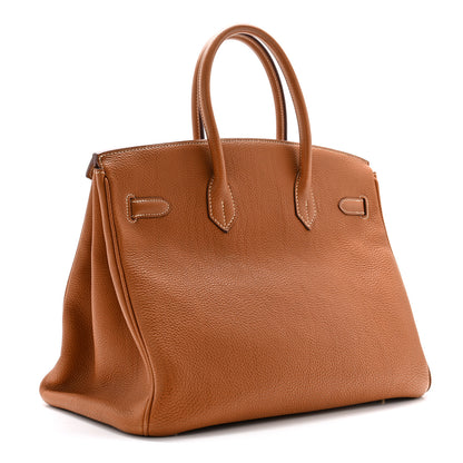 Hermes Togo Birkin 35 Gold 3 of 14