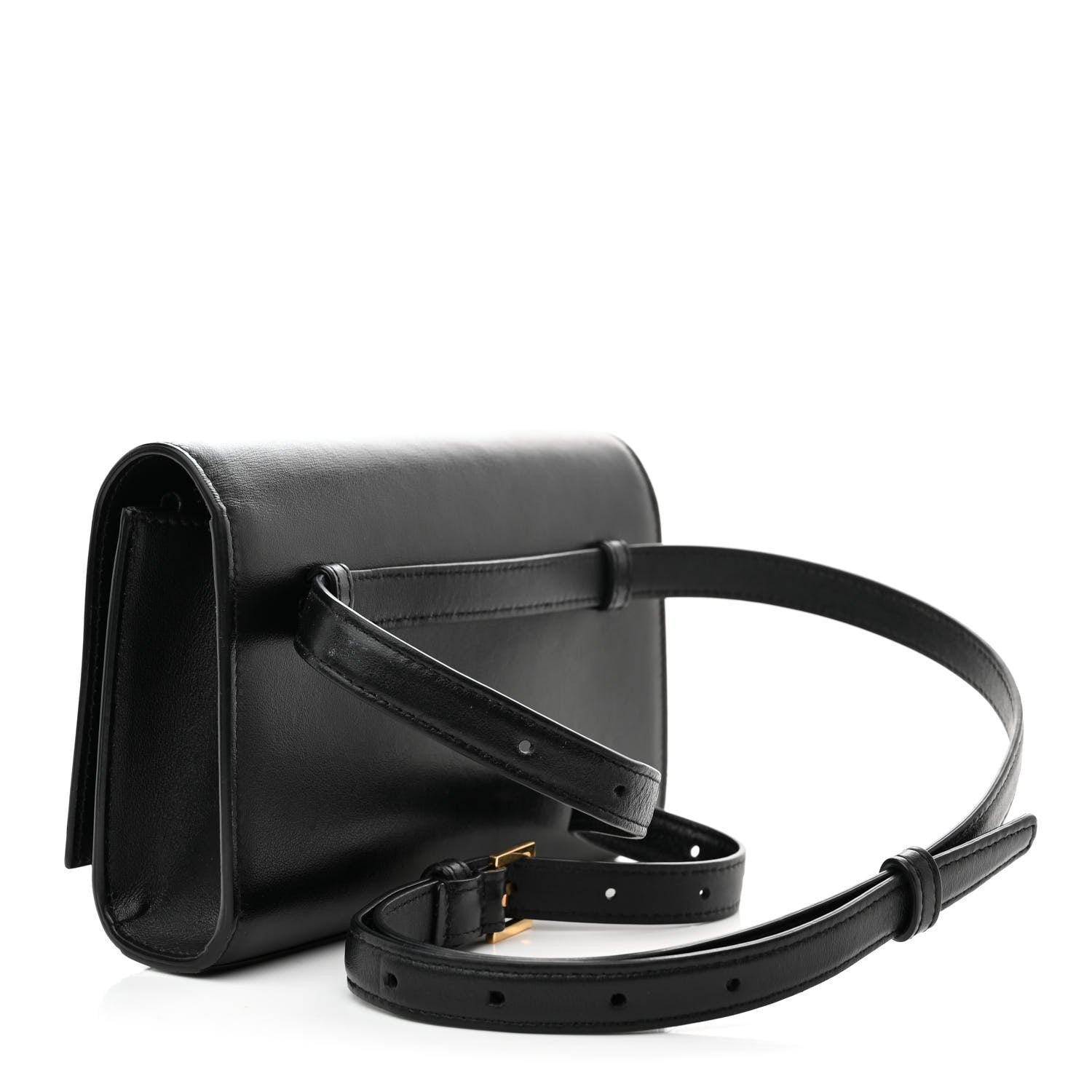 Saint Laurent Smooth Calfskin Monogram Kate Belt Bag Black 3 of 11