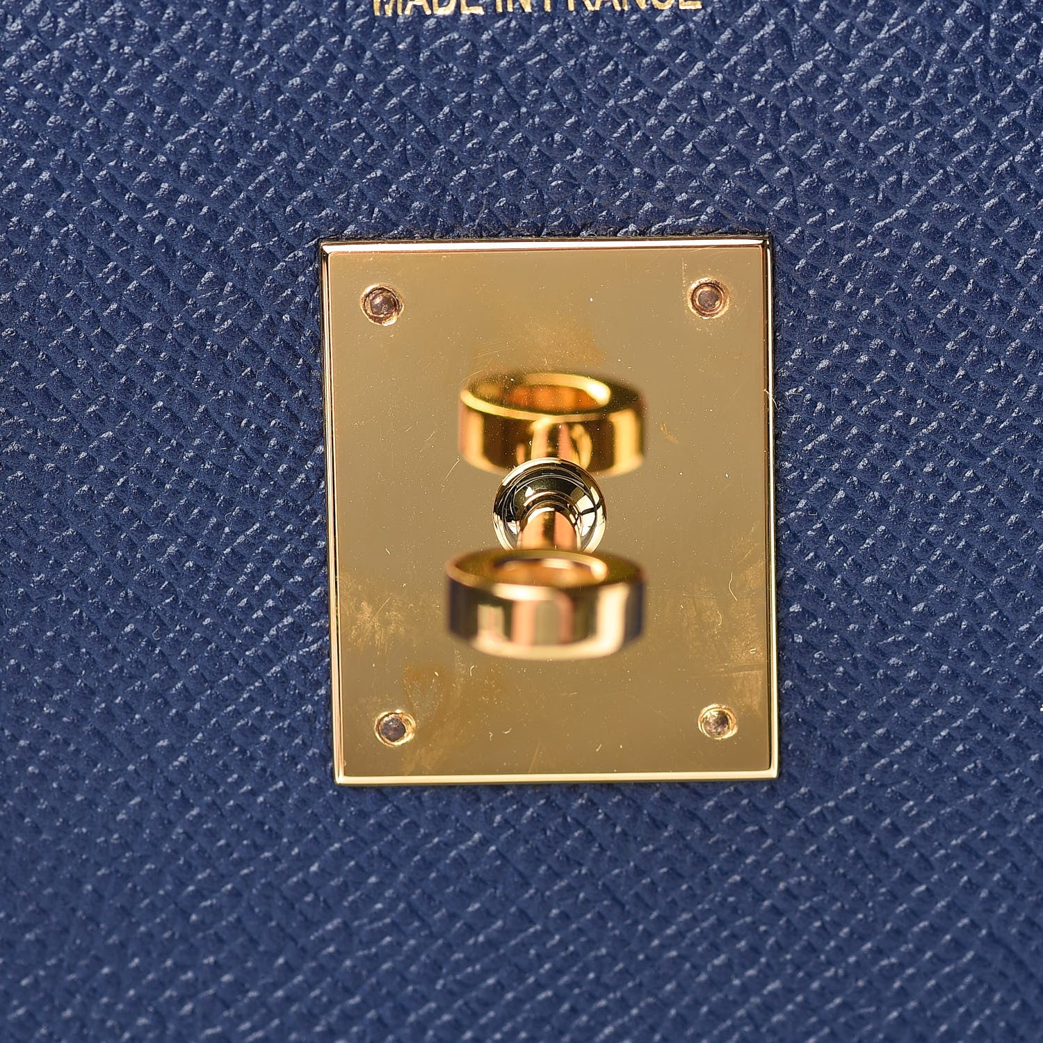 Hermes Epsom Horseshoe Birkin 35 Bleu Saphir Etain 21 of 35