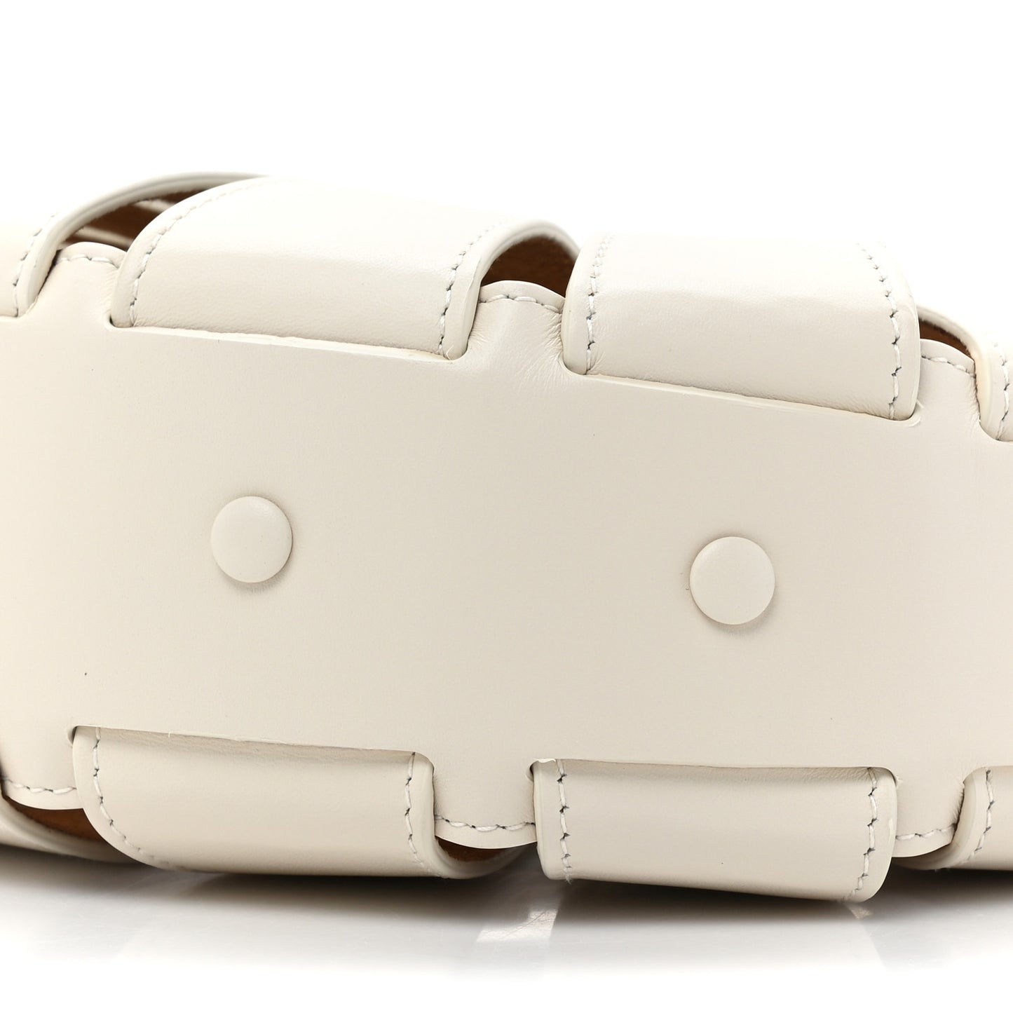 French Calfskin Small Shell White Frost