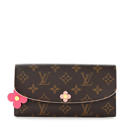 Louis Vuitton Monogram Bloom Flower Emilie Wallet Fuchsia 1 of 6