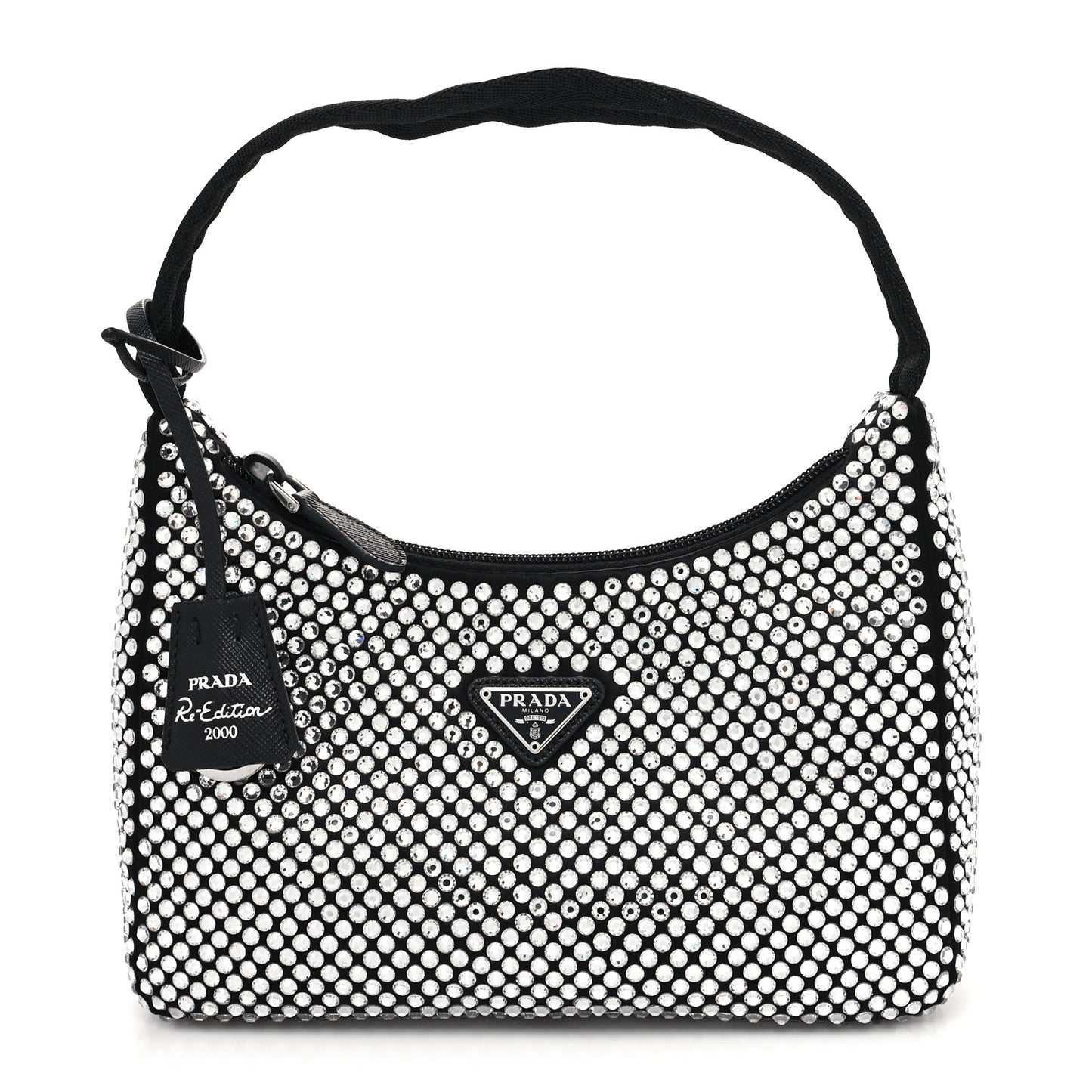 Satin Crystal Mini Re-Edition 2000 Bag Cristal