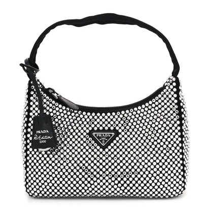 Prada Satin Crystal Mini Re-Edition 2000 Bag Cristal 1 of 10