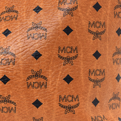 MCM Visetos Medium Liz Reversible Shopper Tote Cognac 19 of 21