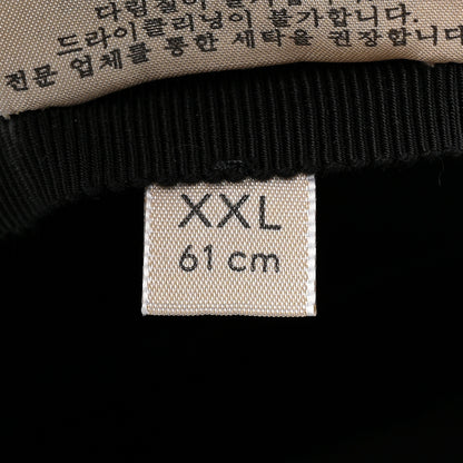Gucci Canvas Embroidered Logo Baseball Hat XXL Black 9 of 9