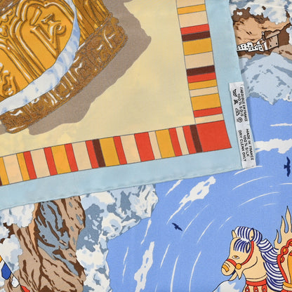 Hermes Silk Prieres au Vent Scarf 90 3 of 3