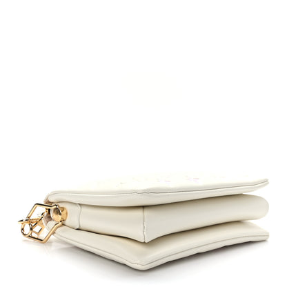 Louis Vuitton Lambskin Embossed Monogram Coussin PM White Multi 4 of 9