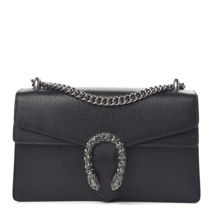 Gucci Pebbled Calfskin Small Dionysus Shoulder Bag Black 1 of 10