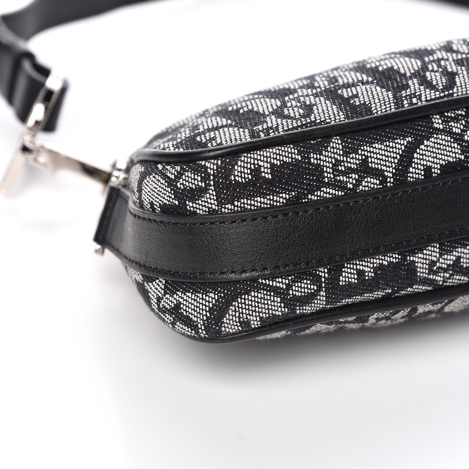 Christian Dior Monogram Shoulder Bag Black 8 of 10