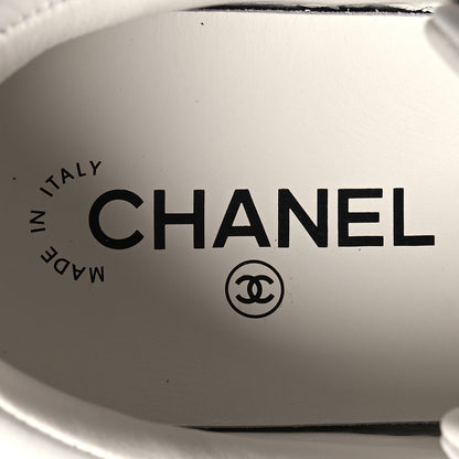 Chanel Calfskin CC Womens Sneakers 39 White Black 7 of 8
