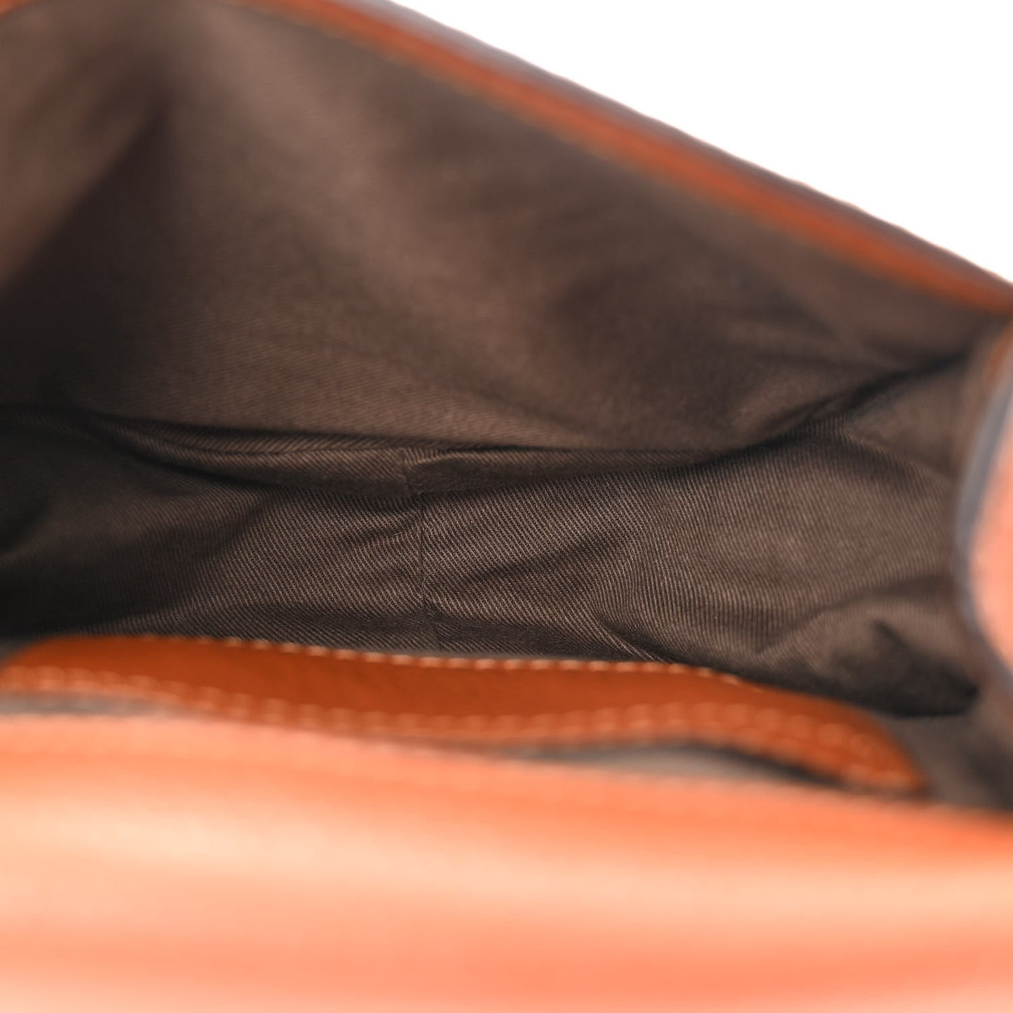 Grained Calfskin Small Marcie Saddle Bag Tan