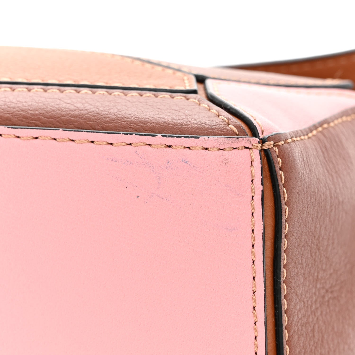 Loewe Calfskin Mini Puzzle Bag Tan Medium Pink 10 of 11