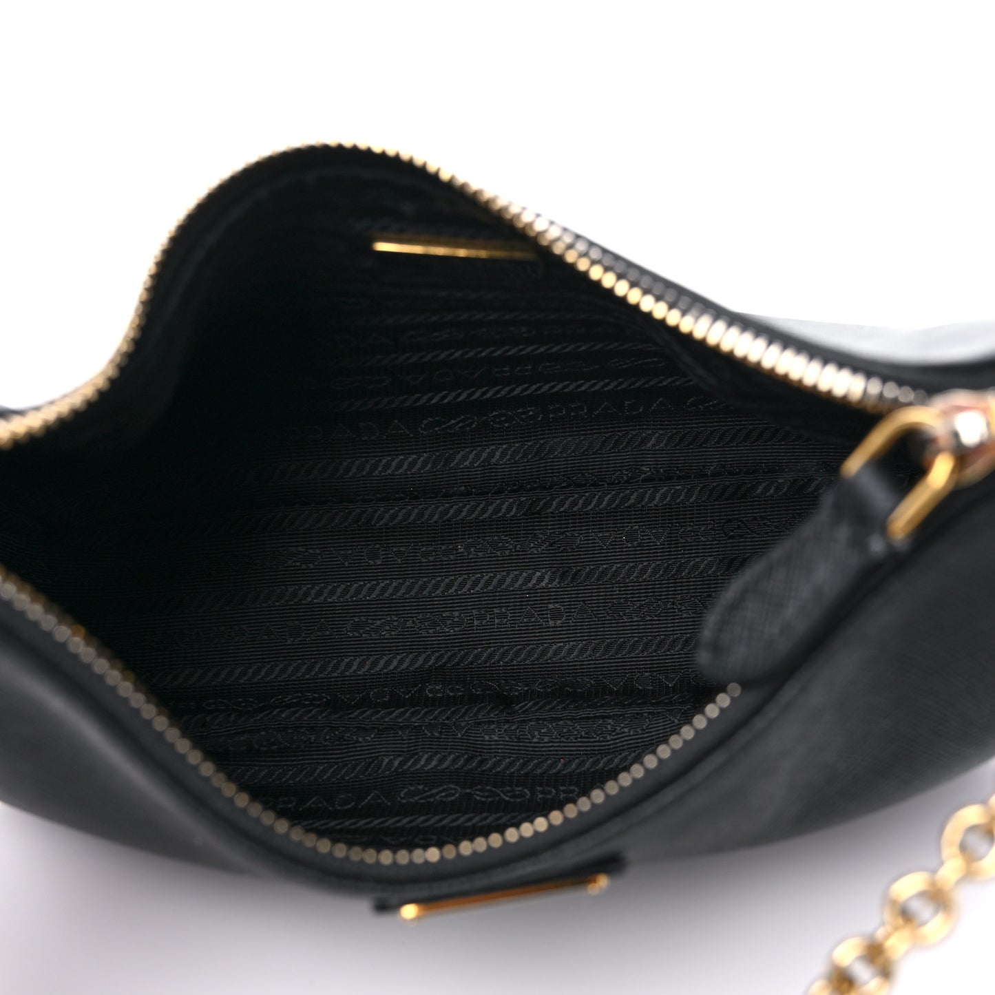 Saffiano Lux Re-Edition 2005 Shoulder Bag Black