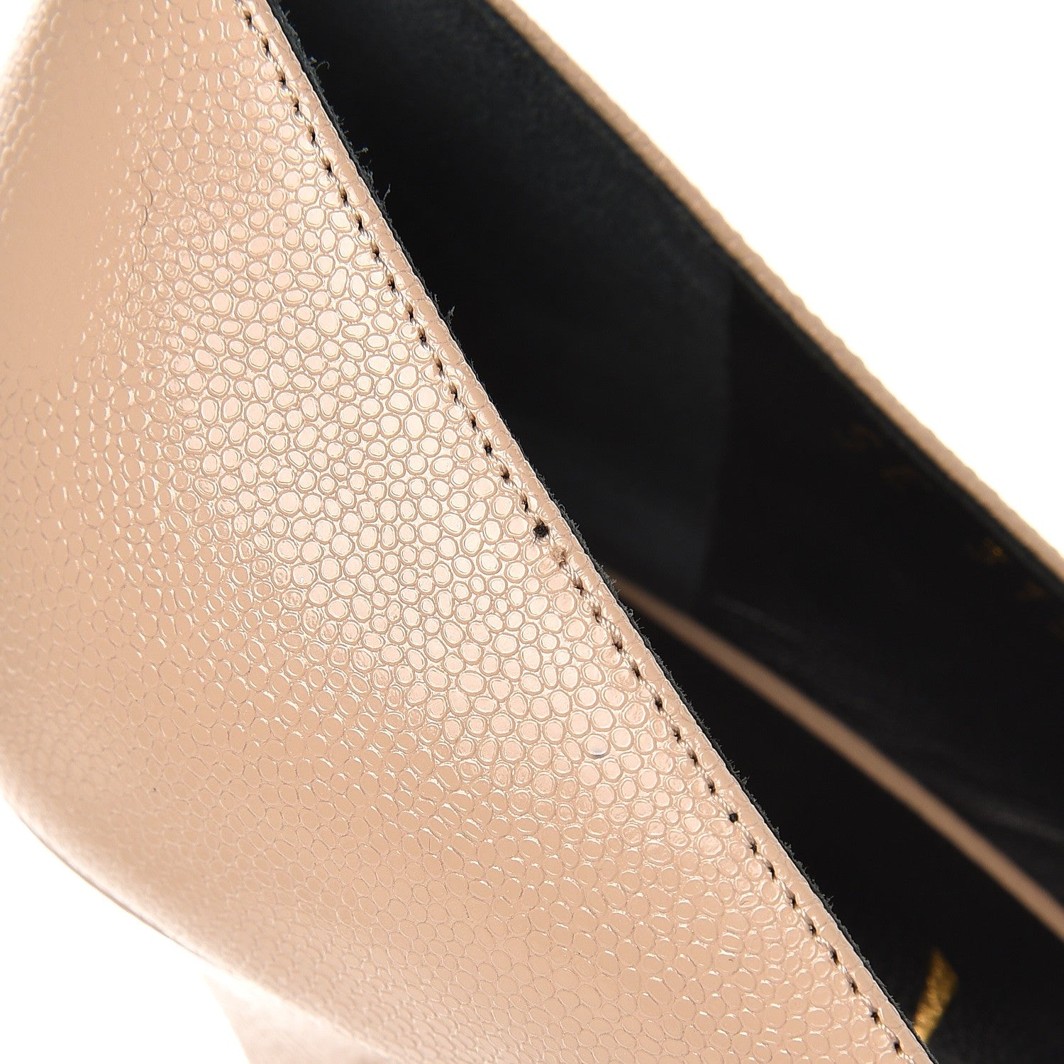Saint Laurent Vernigolf Tribute Two 80 Platform Pumps 37.5 Nude Powder 9 of 12