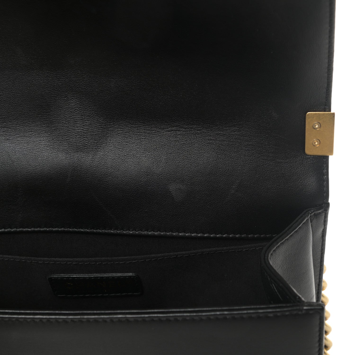 Chanel Lambskin Quilted Medium Boy Flap Black 13 of 17