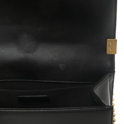 Chanel Lambskin Quilted Medium Boy Flap Black 13 of 17