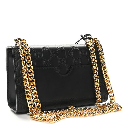 Gucci Guccissima Small Padlock Shoulder Bag Black 3 of 12