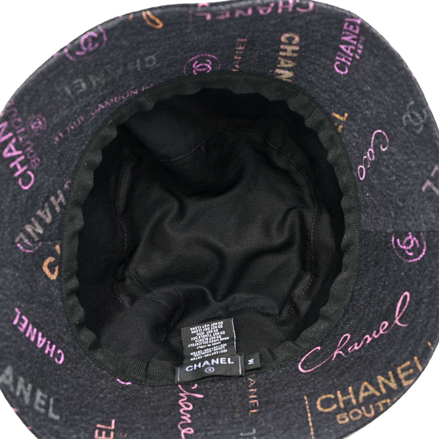 Denim Mood Cloche Bucket Hat M Black