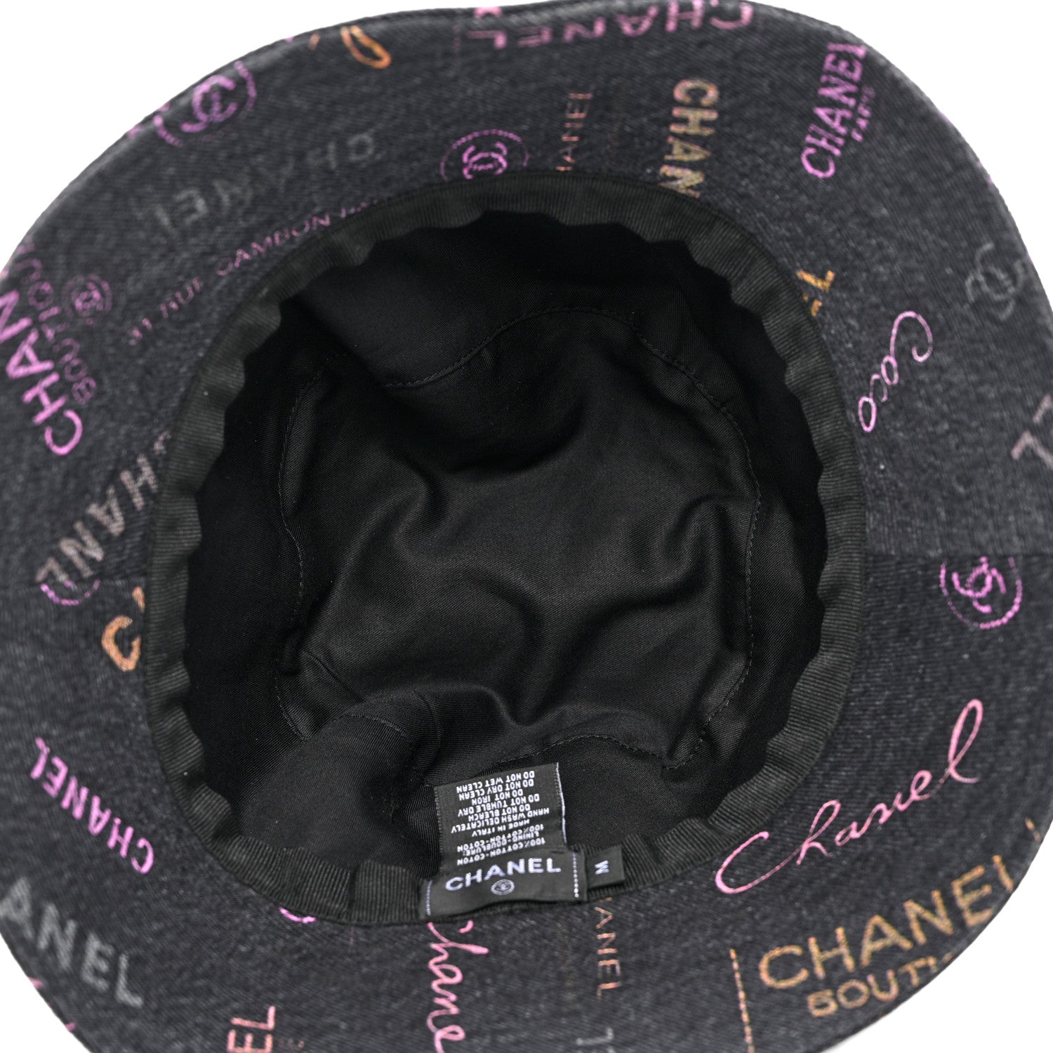 Chanel Denim Mood Cloche Bucket Hat M Black 7 of 8
