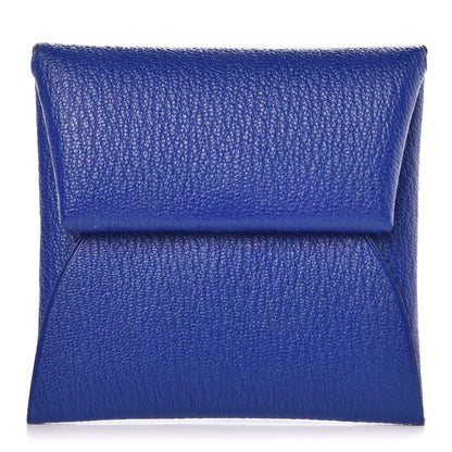 Hermes Chevre Mysore Bastia Coin Purse Bleu Electrique 1 of 8