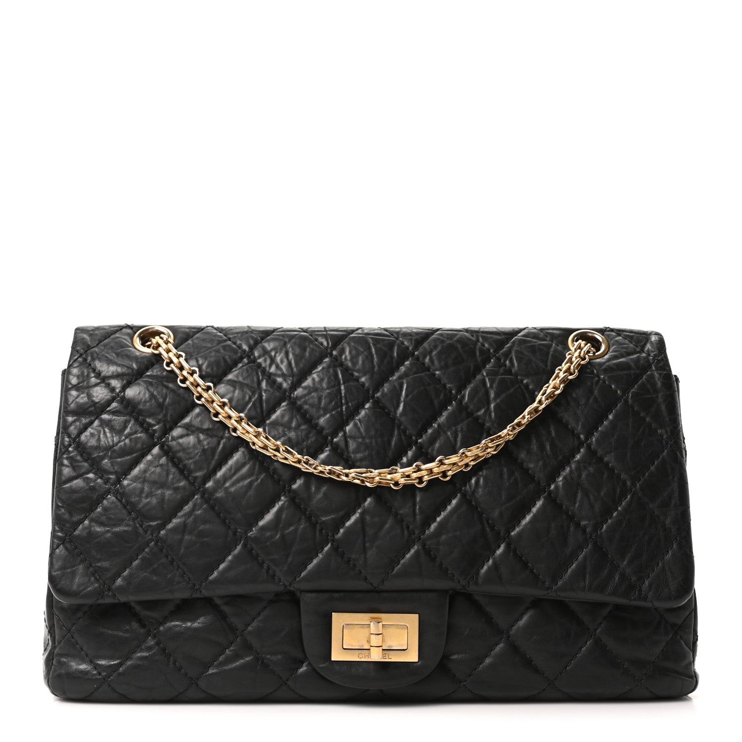 Chanel Aged Calfskin Quilted 2.55 Reissue 227 Flap Black 1 of 10