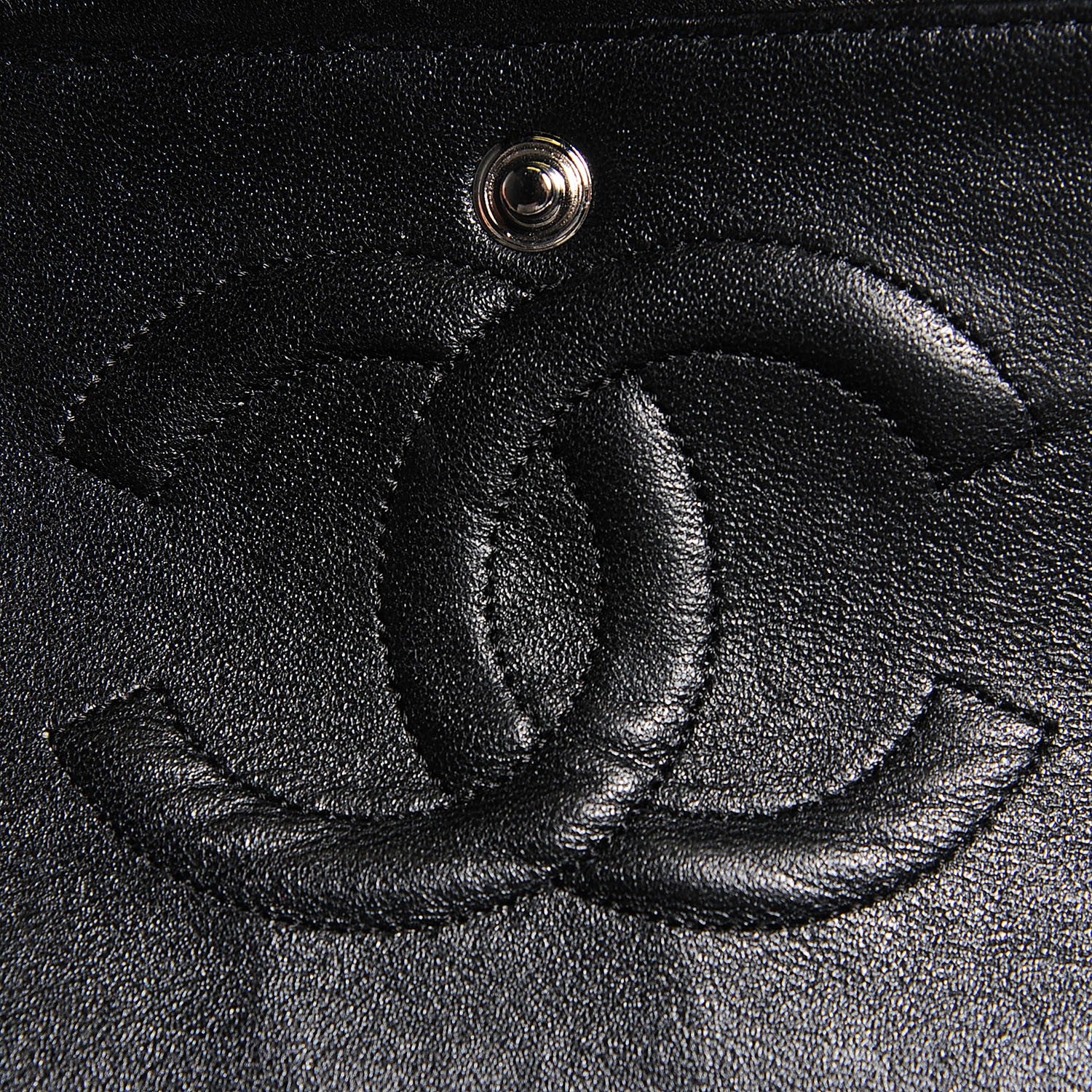 Chanel Lambskin Perforated Medium Double Flap Black 7 of 9