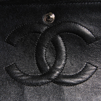 Chanel Lambskin Perforated Medium Double Flap Black 7 of 9