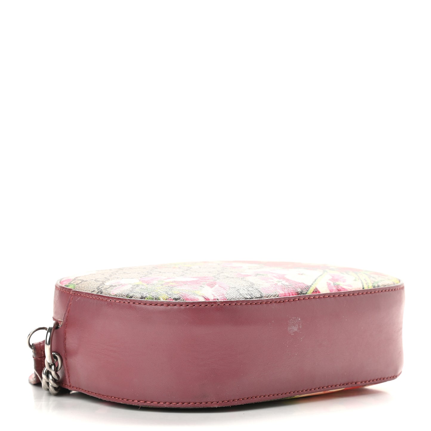 GG Supreme Monogram Blooms Mini Chain Shoulder Bag Beige Multicolor Dry Rose