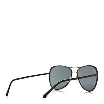 Chanel Pilot Summer Aviator Sunglasses 4223 Black 4 of 7