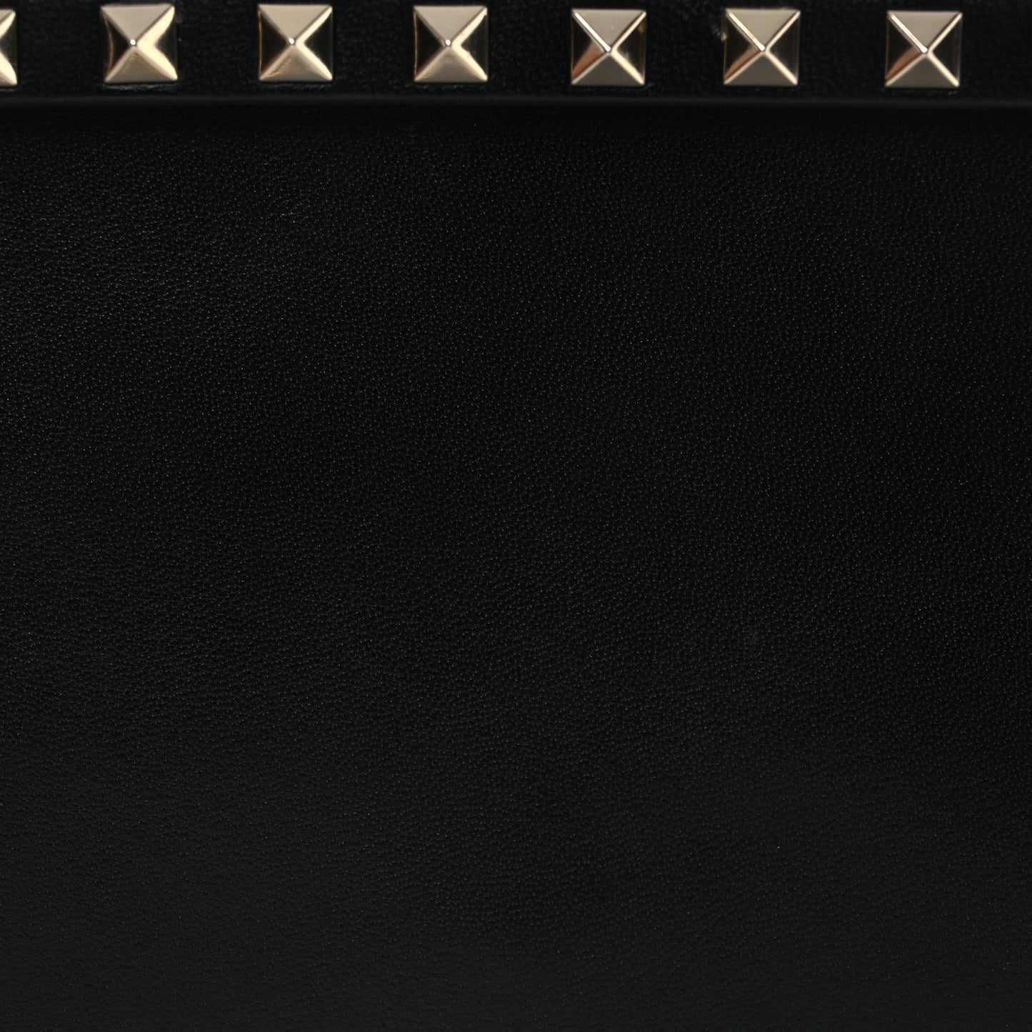 Nappa Rockstud Wristlet Clutch Black