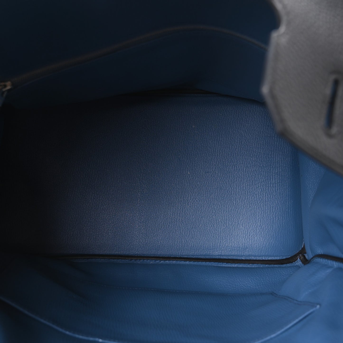 Togo Birkin 35 Black Bleu Agate