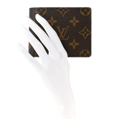 Louis Vuitton Monogram Mens Porte-Billets 3 Card Billfold Wallet 2 of 6