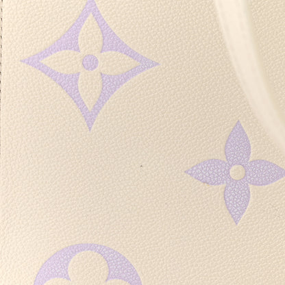 Louis Vuitton Empreinte Monogram Giant Onthego MM Latte Bubble Tea 10 of 10