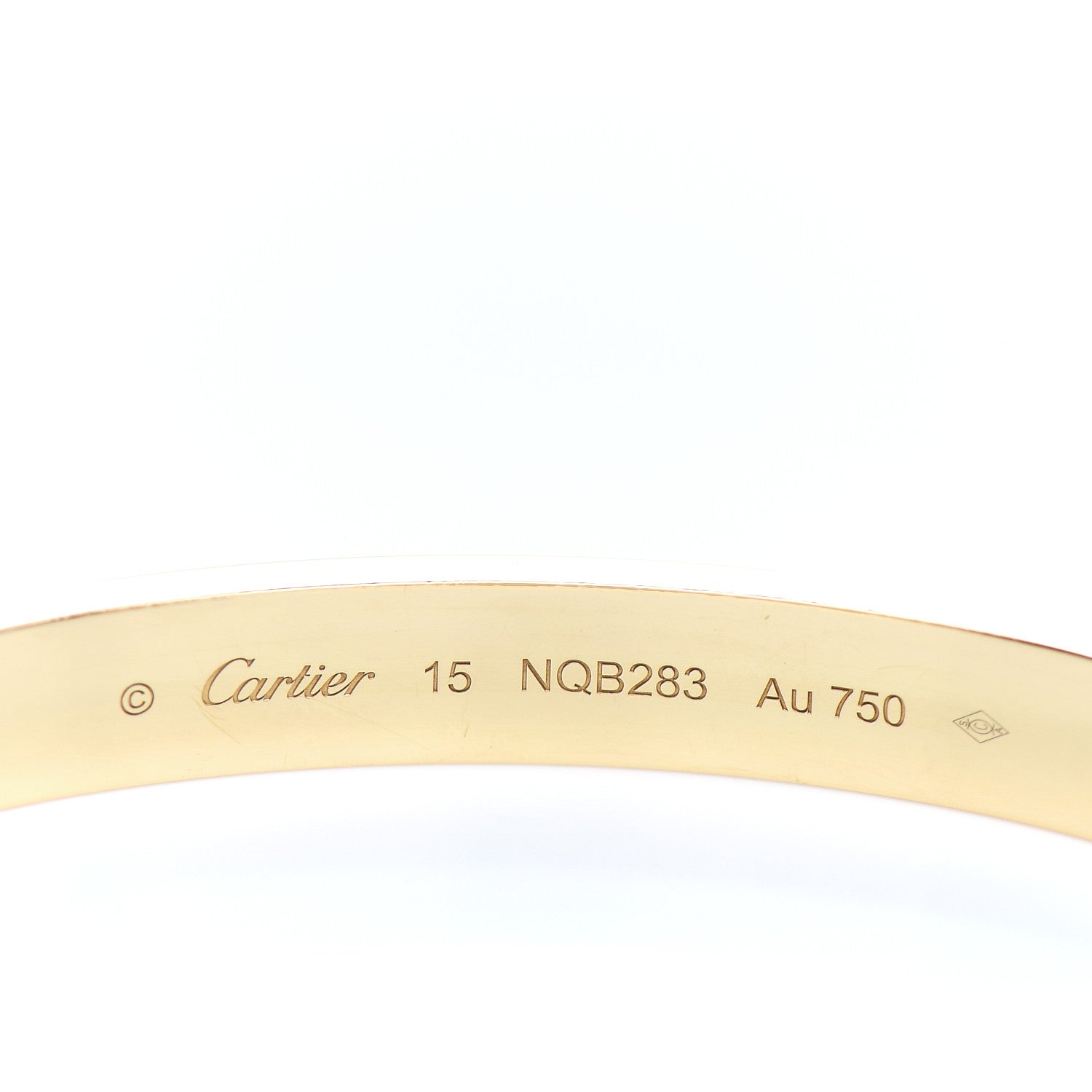 Cartier 18K Yellow Gold LOVE Bracelet 15 3 of 4