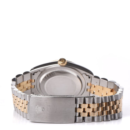Rolex Stainless Steel 18K Yellow Gold 36mm Oyster Perpetual Datejust Watch Champagne 16233 4 of 8