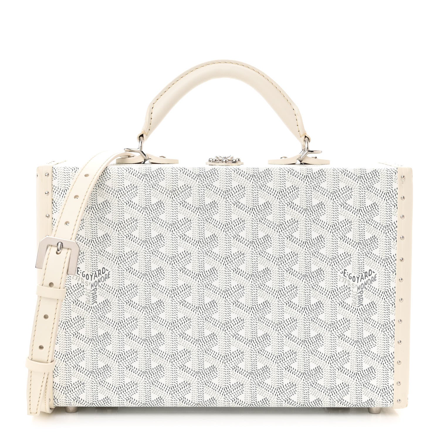 Goyard Goyardine Grand Hotel Trunk White 1 of 10