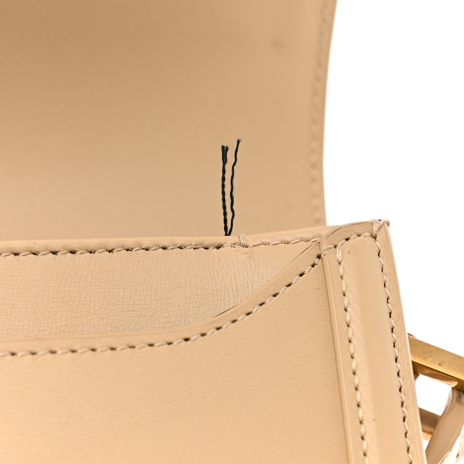 Saint Laurent Smooth Calfskin Small Solferino Satchel Ivory Natural 12 of 16