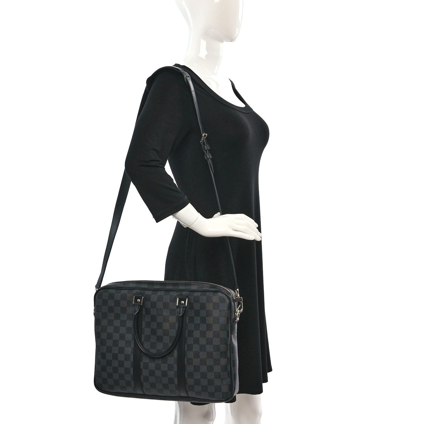 Damier Graphite Porte Documents Voyage PM