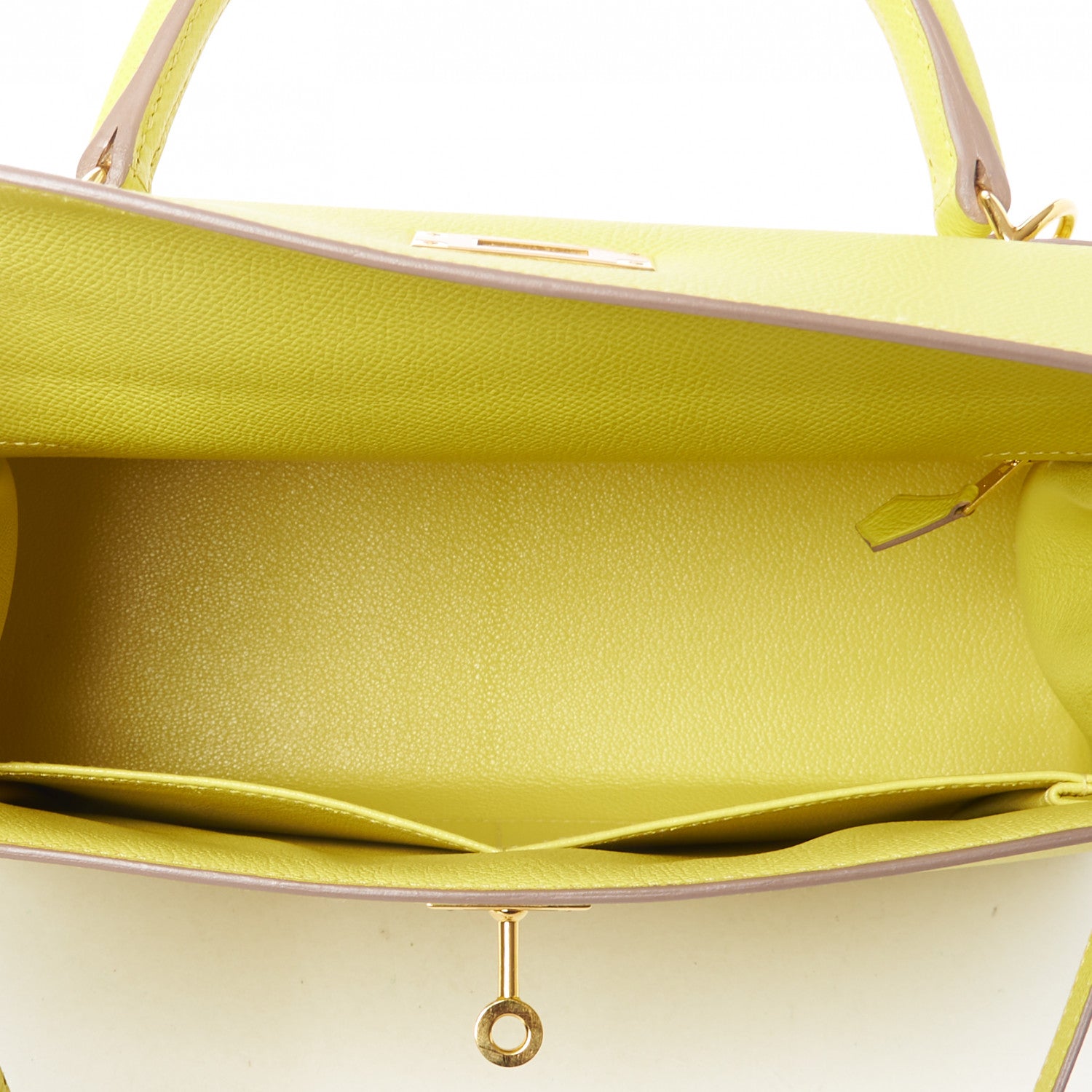 Hermes Epsom Kelly Sellier 28 Lime 12 of 33