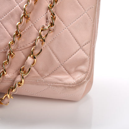 Chanel Lambskin Quilted Medium Double Flap Light Pink 10 of 17