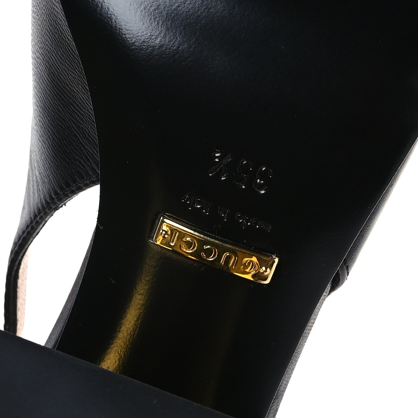 Malaga Kid Horsebit 75mm Slingback Pumps 35.5 Black