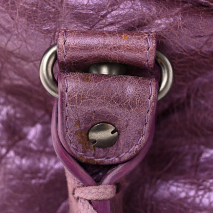 Balenciaga Agneau Classic Hardware City Metallic Purple 13 of 15