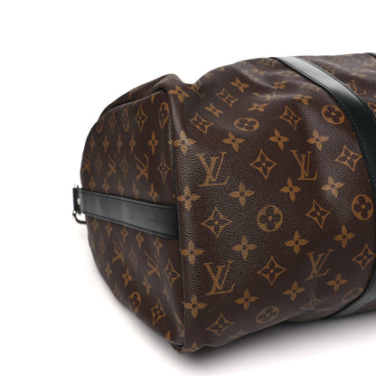 Louis Vuitton Monogram Macassar Keepall Bandouliere 45 7 of 8